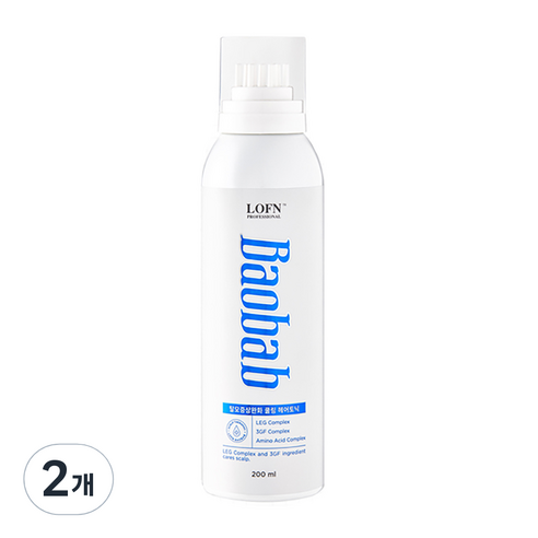 로픈 바오밥 쿨링 톡톡 헤어토닉, 2개, 200ml