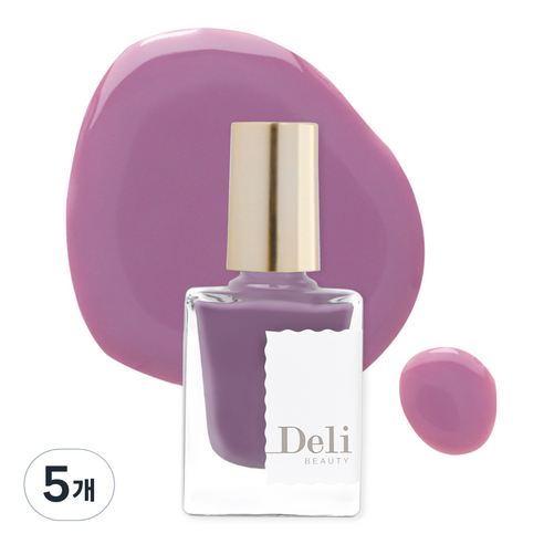 델리뷰티 딥시럽 루어인무드 네일컬러 10ml, MPK701 모브 브리즈, 5개