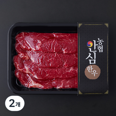 농협안심한우 1등급 채끝 구이용 (냉장), 400g, 2개