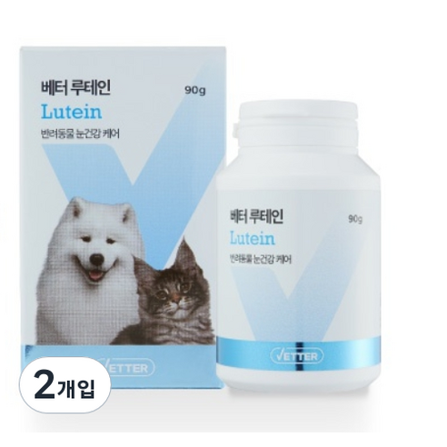 베터 반려동물 영양제, 눈물개선/눈건강, 90g, 2개