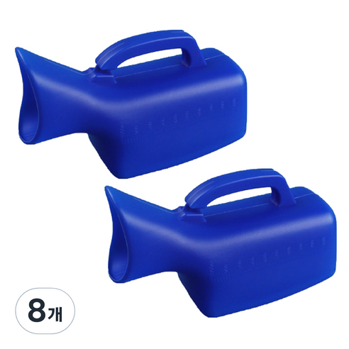 안이네 여성용 소변통 1L, 블루, 8개