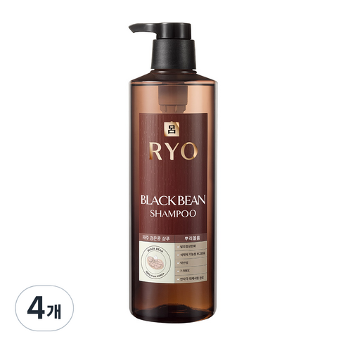 려 파주 검은콩 탈모 증상 완화 샴푸, 800ml, 4개