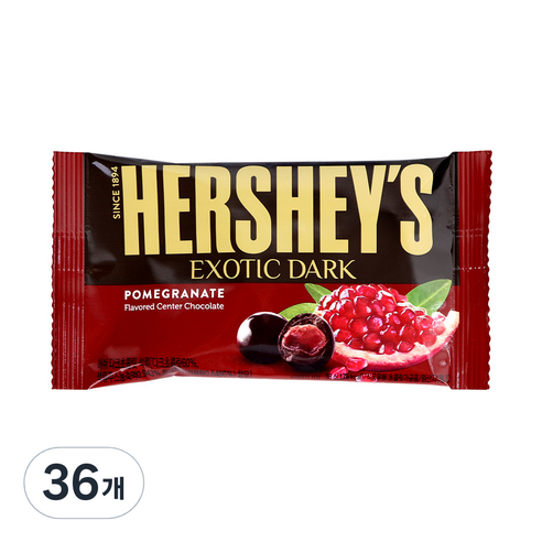 허쉬 다크초콜릿 석류, 38g, 36개