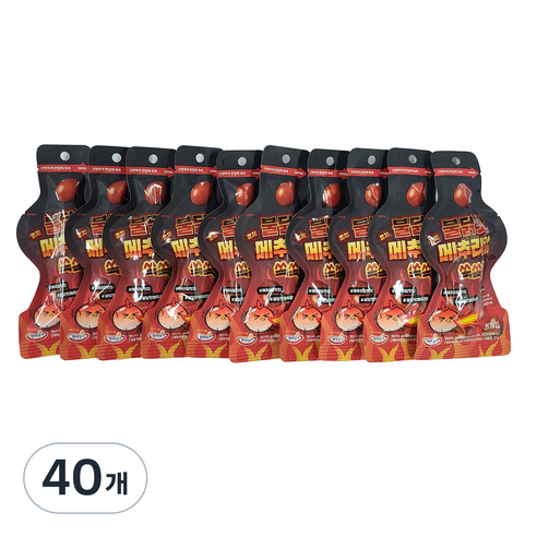 행복담기 불닭맛 메추리알 쏙쏙, 25g, 40개