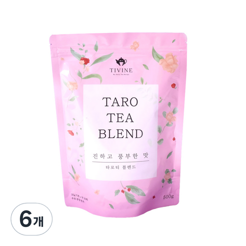 티바인 블렌드 타로파우더, 500g, 1개입, 6개