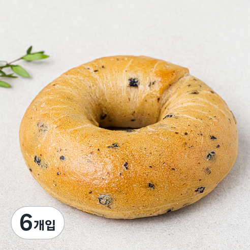 브로드카세 올리브 발효종 베이글, 120g, 6개입