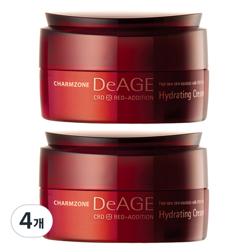 참존 디에이지 레드 애디션 하이드레이팅 크림, 50ml, 4개