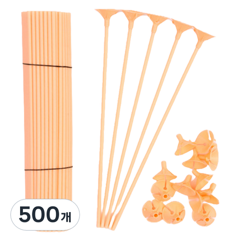 스타리움 풍선 컵스틱 32cm, 피치, 500개