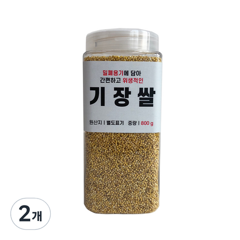 대한농산 통에담은 기장쌀, 800g, 2개