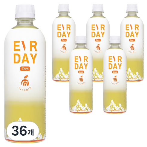 에버데이 제로 비타민 음료, 500ml, 36개
