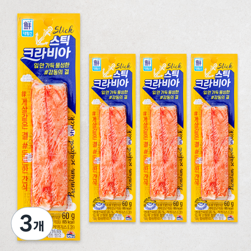 대림선 크라비아스틱 4입, 240g, 3개