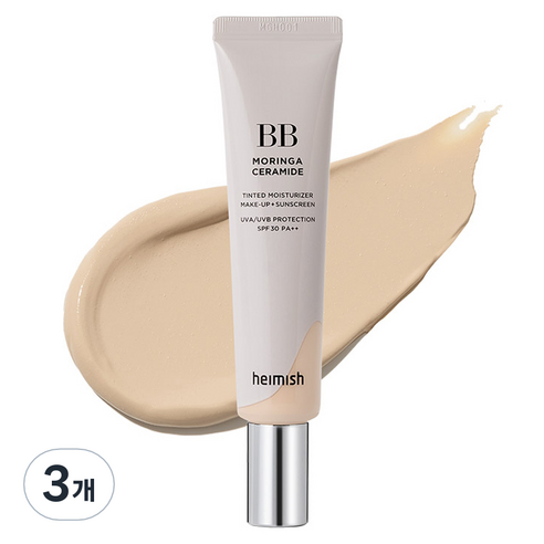 헤이미쉬 모링가 세라마이드 비비크림 SPF30 PA++, 19 페어 베이지, 30ml, 3개
