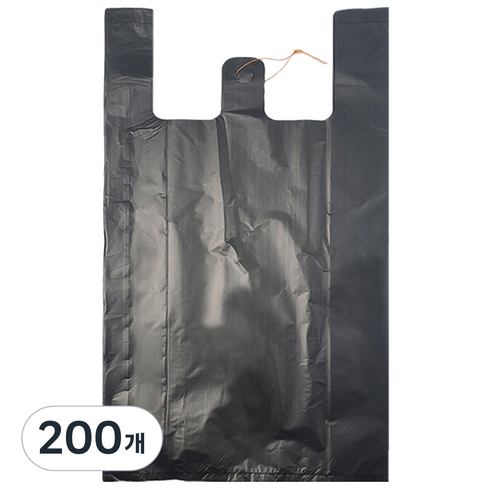 월드크린 손잡이 이불 봉투 검정, 50L, 200개