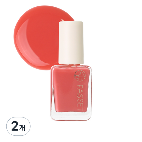 파셋 셀럽 네일컬러 폴리쉬 매니큐어 7ml, 09 피치부케, 2개