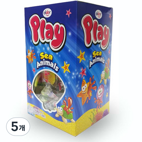 알도르 플레이 씨애니멀 젤리 100개입, 700g, 5개