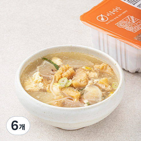 비움반찬 황태국, 500g, 6개