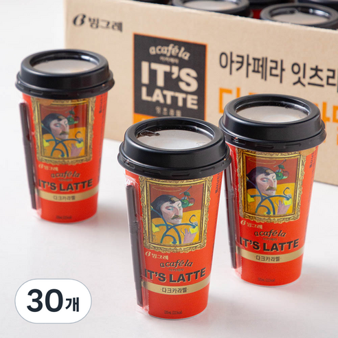 아카페라 잇츠라떼 다크 카라멜, 320ml, 30개