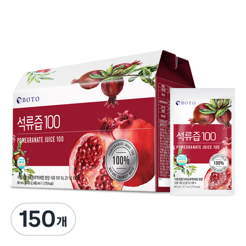 보뚜 석류즙 100, 90ml, 50개