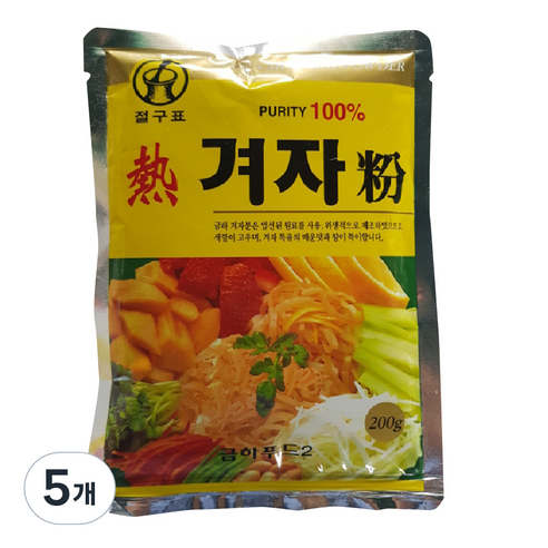 금하 겨자분, 200g, 5개