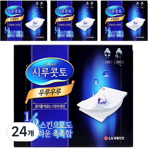 시루콧토 우루우루 화장솜, 40개입, 24개