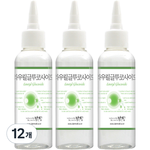 맑을담 라우릴글루코사이드 뷰티소품 100ml, 12개