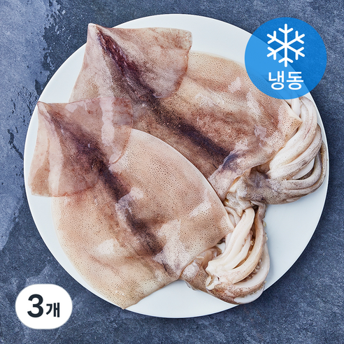 손질 김씨밥 오징어 대 (냉동), 3개, 400g