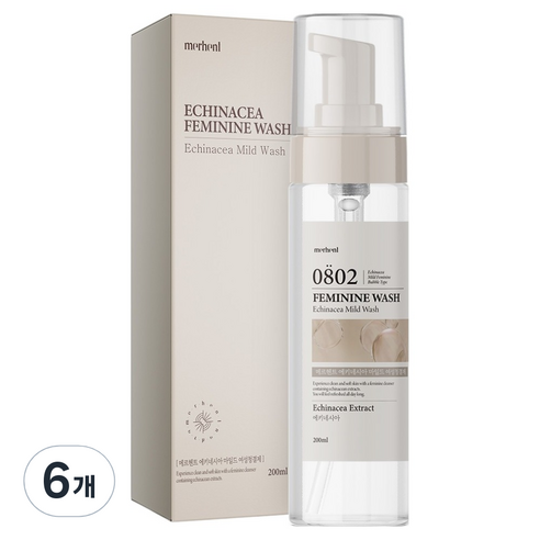 메르헨트 에키네시아 마일드 여성청결제, 200ml, 6개