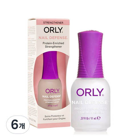 오를리 네일디펜스 손톱 강화제, 11ml, 6개