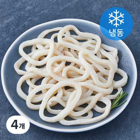 어보선 손질 껍질벗긴 오징어링 (냉동), 4개, 250g