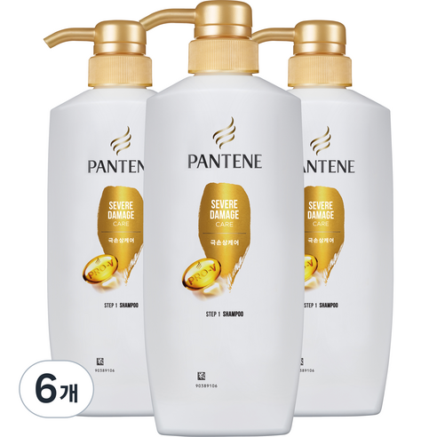 팬틴 극손상케어 샴푸 프루티플로럴향, 500ml, 6개