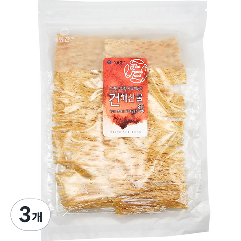 해동찬가 땅콩버터구이 통오징어, 300g, 3개