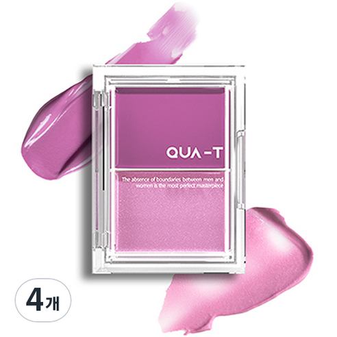 콰티 글로우 멜팅 팔레트 6.4g, 1호 블루밍센트, 4개