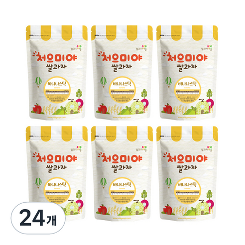 쌀과자마을 처으미야 스틱 과자, 바나나, 24개, 40g