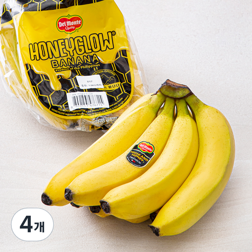 델몬트 허니글로우 바나나, 1kg 내외, 4개