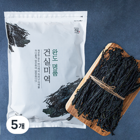 주일 완도 명품 건실 미역, 225g, 5개