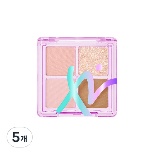 아이빔 하이틴 룩스 아이팔레트 6.6g, 02 멜로우 핑크, 5개