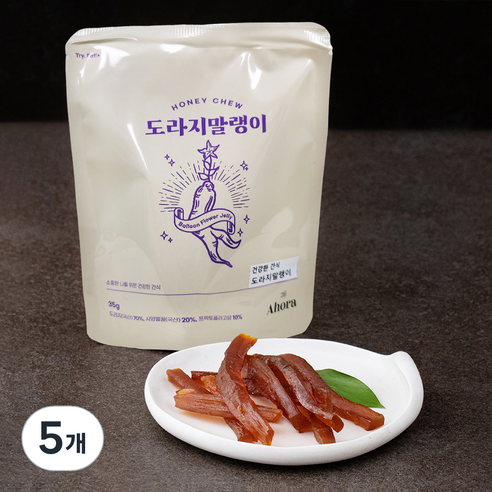 허니츄 도라지말랭이, 5개, 35g