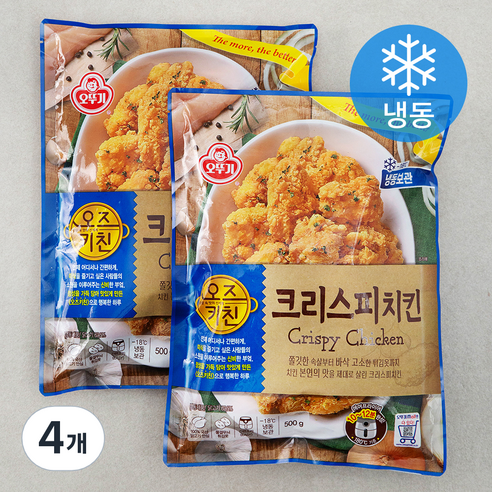 오뚜기 오즈키친 크리스피 치킨 (냉동), 500g, 4개