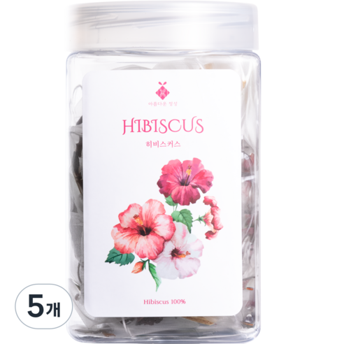 아름다운정성 허브티 히비스커스 차, 30g, 1개입, 5개