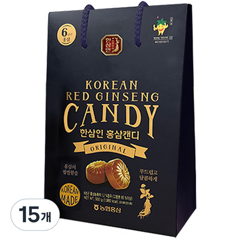 한삼인 홍삼캔디, 15개, 500g