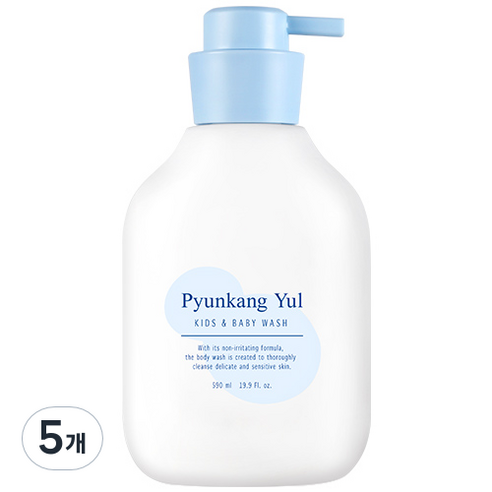 편강율 키즈 앤 베이비 바디워시, 590ml, 5개