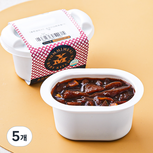 얌이밀 소고기 야채 짜장, 100g, 5개