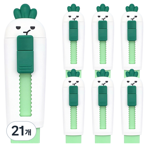 조선문방구 무기력 슬라이드 지우개, 무, 21개