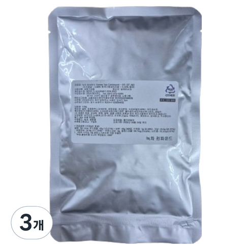 이홈베이킹 녹차맛 코팅 초콜릿, 100g, 3개