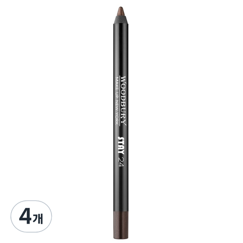 우드버리 스테이24 아이라이너 1.2g, 골드브라운, 4개