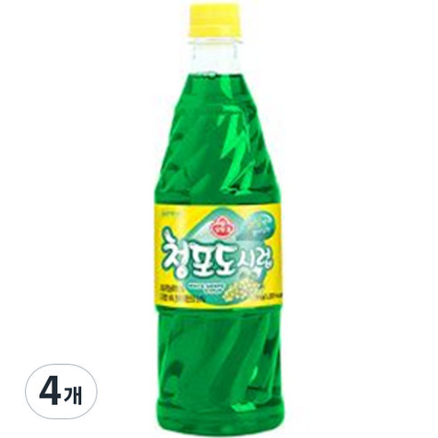 오뚜기 청포도 슬러시시럽, 1kg, 4개