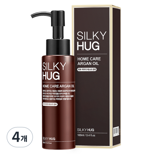 실키허그 홈케어 아르간 오일, 100ml, 4개