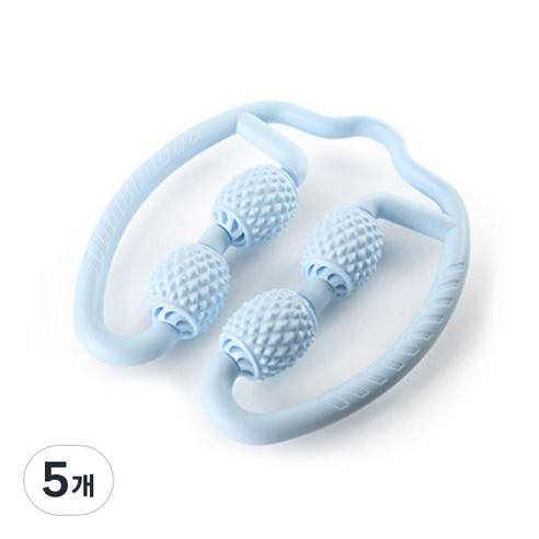 아리즈홈 다리 림프 마사지 얼굴 폼롤러, 5개, 블루