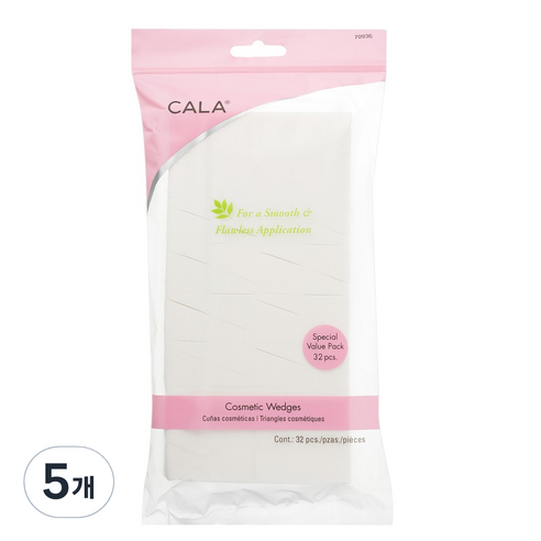 CALA 코스메틱 웻지 32P, 혼합 색상, 5개
