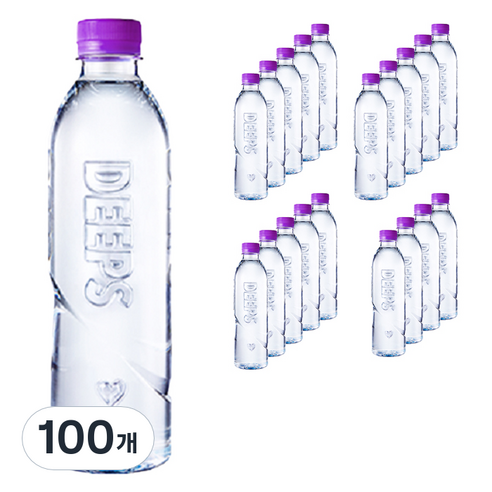 Deeps 해양심층수 에코골드 무라벨, 100개, 500ml